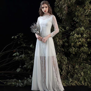 The Rafflyn Wedding Bridal Long Sleeves Dress - WeddingConfetti