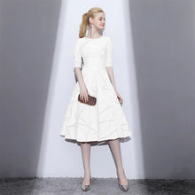 Load image into Gallery viewer, The Pennylia Short Sleeves White/Red/Purple Dress (Available in 3 colours) - WeddingConfetti