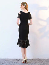 Load image into Gallery viewer, The Keridia Off Shoulder Black / Red Lace Dress (Available In 2 Colours) - WeddingConfetti