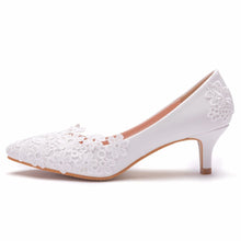 Load image into Gallery viewer, The Georgina Wedding Bridal Lace Heels