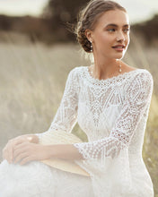 Load image into Gallery viewer, The Reana Wedding Bridal Illusion Sleeves Gown