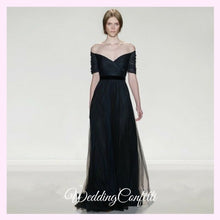 Load image into Gallery viewer, The Amerlie Off Shoulder Evening Gown (Available in 3 colours) - WeddingConfetti