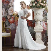 Load image into Gallery viewer, The Lilette Wedding Bridal Lace Sleeves Gown