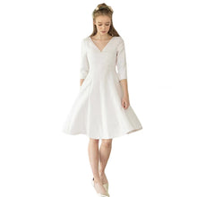 Load image into Gallery viewer, The Kalista Wedding Bridal Short Gown - WeddingConfetti