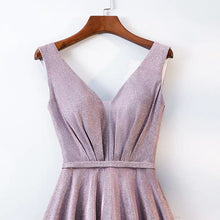 Load image into Gallery viewer, The Cailey Iridescent Sleeveless Gown - WeddingConfetti