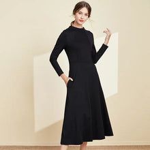 Load image into Gallery viewer, The Linda Black Short/Long Sleeves Dress - WeddingConfetti