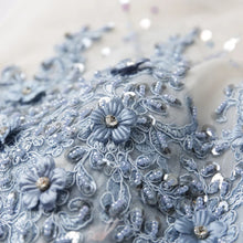 Load image into Gallery viewer, The Kera Blue Sleeveless Gown - WeddingConfetti