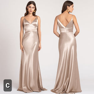 The Lorde Satin Bridesmaid Dress (4 Different Designs)