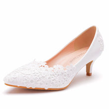 Load image into Gallery viewer, The Georgina Wedding Bridal Lace Heels