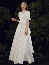 Load image into Gallery viewer, The Penelope Wedding Bridal Short Sleeve Dress