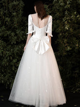 Load image into Gallery viewer, The Agatha Wedding Bridal Mid Sleeves Gown