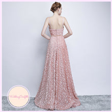 Load image into Gallery viewer, The Kerlaine Pink Sleeveless Gown - WeddingConfetti
