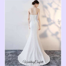 Load image into Gallery viewer, The Natalie White / Black / Pink / Red Tube Gown - WeddingConfetti