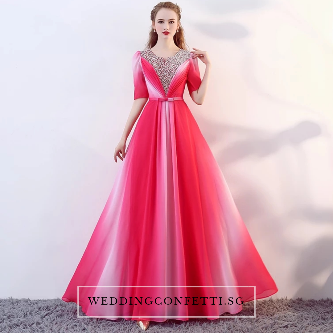 Red bridesmaid 2025 dresses long sleeves