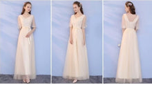 Load image into Gallery viewer, The Lorraine Grey / Champagne Bridesmaid Dress (Available in 2 colours) - WeddingConfetti