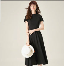 Load image into Gallery viewer, The Linda Black Short/Long Sleeves Dress - WeddingConfetti