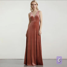 Load image into Gallery viewer, The Roselle Velvet Bridesmaid Collection (4 Different Designs)