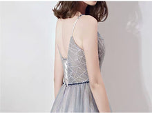 Load image into Gallery viewer, The Cara Ombre Greyish Sleeveless Gown