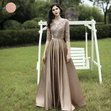 Load image into Gallery viewer, The Rayna Long Sleeves Gown (Various Colours)