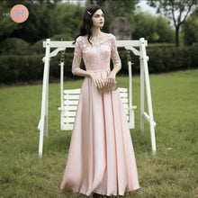 Load image into Gallery viewer, The Rayna Long Sleeves Gown (Various Colours)