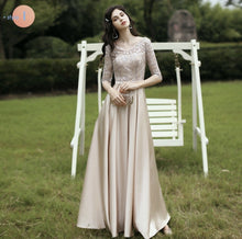 Load image into Gallery viewer, The Rayna Long Sleeves Gown (Various Colours)