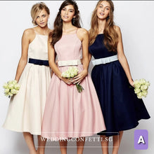 Load image into Gallery viewer, The Brittany Bridesmaid Bow Dress (Available in 2 Designs)