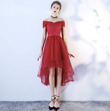 Load image into Gallery viewer, The Lorraina High Low Off Shoulder Gown (Available in 2 colours)