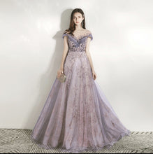 Load image into Gallery viewer, The Heather Bridgerton Inspired Off Shoulder Gown (Available in 4 Colours)