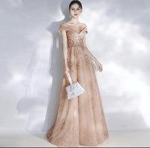 Load image into Gallery viewer, The Heather Bridgerton Inspired Off Shoulder Gown (Available in 4 Colours)