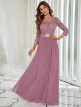 Load image into Gallery viewer, The Hyacinth Illusion Sleeves Gown (Available in 11 Colours)