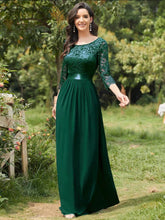 Load image into Gallery viewer, The Hyacinth Illusion Sleeves Gown (Available in 11 Colours)