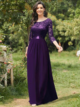 Load image into Gallery viewer, The Hyacinth Illusion Sleeves Gown (Available in 11 Colours)