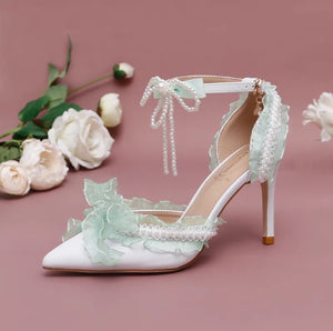 The Ellie Lolita Lace Heels (Available in 3 Colours)
