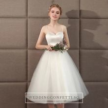 Load image into Gallery viewer, The Steffia Wedding Bridal Sleeveless Satin Dress - WeddingConfetti