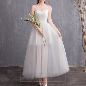 The Steffia Wedding Bridal Sleeveless Satin Dress - WeddingConfetti
