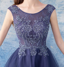 Load image into Gallery viewer, The Cecil Blue Hi Low Sleeveless Dress - WeddingConfetti