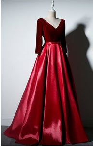 The Yolanda Royal Long Sleeves Dress (Available in 3 colours) - WeddingConfetti