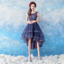 Load image into Gallery viewer, The Cecil Blue Hi Low Sleeveless Dress - WeddingConfetti