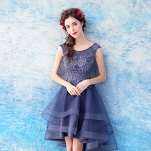 Load image into Gallery viewer, The Cecil Blue Hi Low Sleeveless Dress - WeddingConfetti