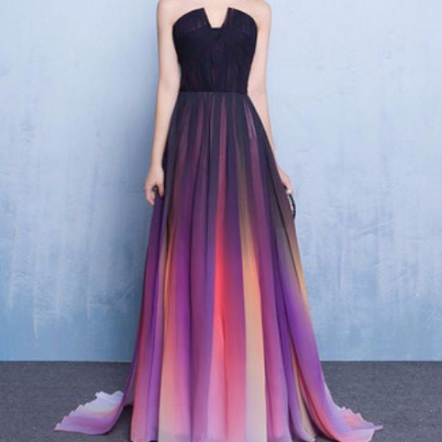 The Elie Saab Inspired Purple Ombre Tube WeddingConfetti The Elie Saab Inspired Purple Ombre Tube WeddingConfetti