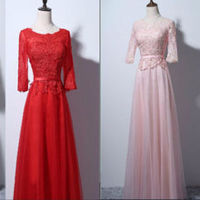 Load image into Gallery viewer, The Arelle Long Sleeves Black/White/Pink/Red/Blue Gown (Available in 4 colours) - WeddingConfetti