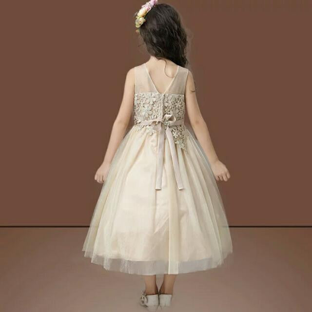 Champagne little girl dresses online