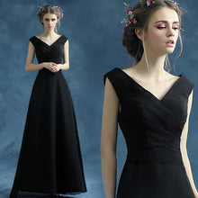 Load image into Gallery viewer, The Lakisha Black Off Shoulder Gown - WeddingConfetti