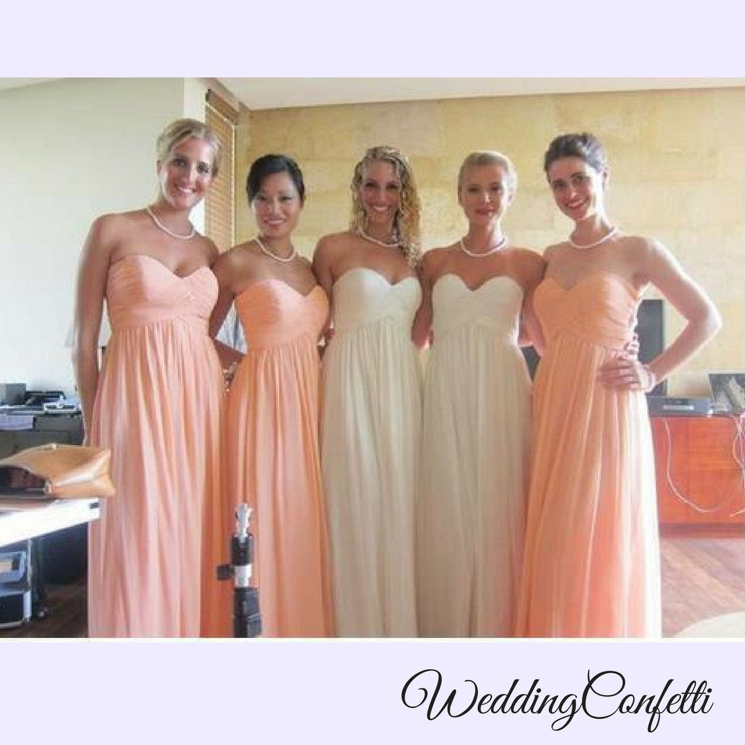The Charis Chiffon Bridesmaid Chiffon Tube Dress (Customisable) WeddingConfetti The Charis Chiffon Bridesmaid Chiffon Tube Dress (Customisable) WeddingConfetti