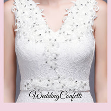 Load image into Gallery viewer, The Delia Sleeveless White / Red / Black Dress - WeddingConfetti