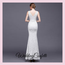 Load image into Gallery viewer, The Delia Sleeveless White / Red / Black Dress - WeddingConfetti