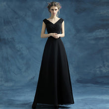 Load image into Gallery viewer, The Lakisha Black Off Shoulder Gown - WeddingConfetti