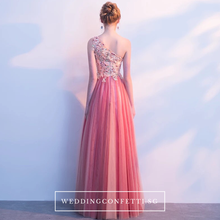 Load image into Gallery viewer, The Cherry Pink One Shoulder Dress - WeddingConfetti