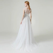 Load image into Gallery viewer, The Lorende Wedding Bridal Sleeveless Gown with Detachable Train - WeddingConfetti