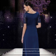 Load image into Gallery viewer, The Carolina Blue / Red / Gold Long Sleeves Sequined Gown (Available in 3 colours) - WeddingConfetti